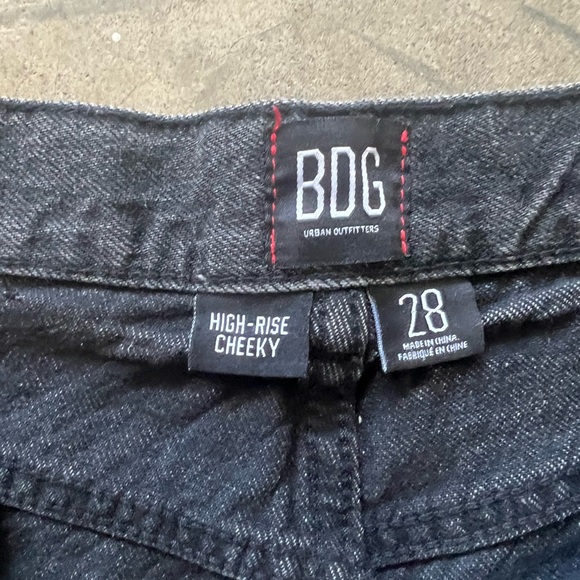 BDG High Rise Cheeky Distressed Jean Shorts - Picture 3 of 3
